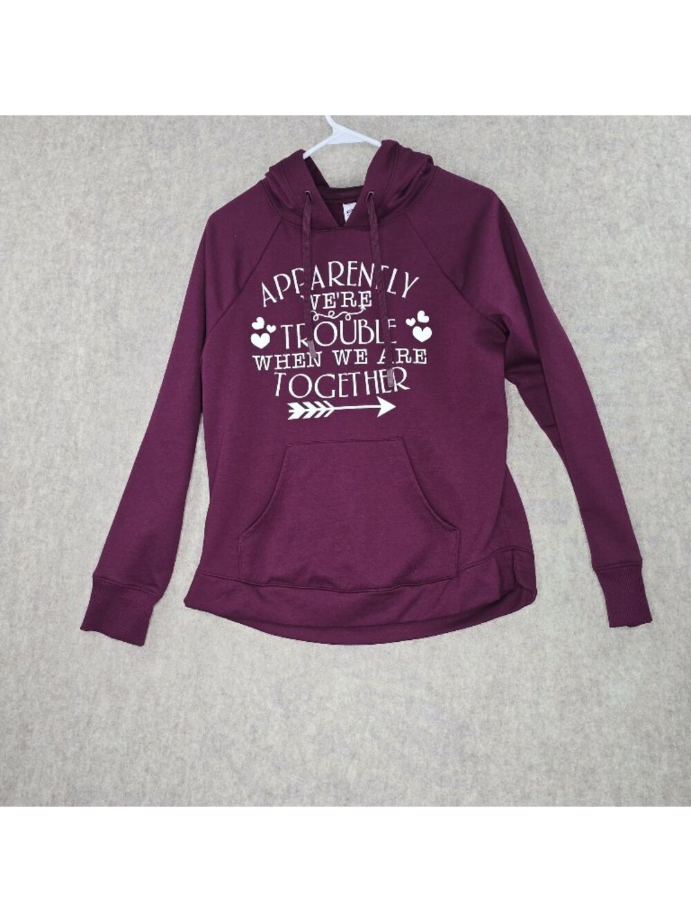 Athletic Works Womens Purple Hoodie Sweatshirt S